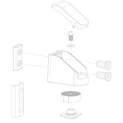 LOCINOX® BEARING HINGE bezúdržbový ložiskový osový záves, otvárateľný 90°, nastaviteľný 2D, kryt z nerezovej ocele LOCINOX® BEARING HINGE bezúdržbový ložiskový osový záves, otvárateľný 90°, nastaviteľný 2D, kryt z nerezovej ocele